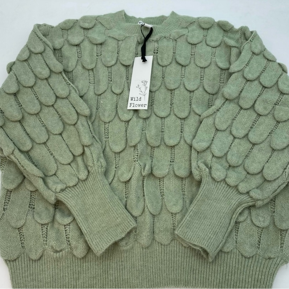 Wildflower Sage Textured Women's Sweater